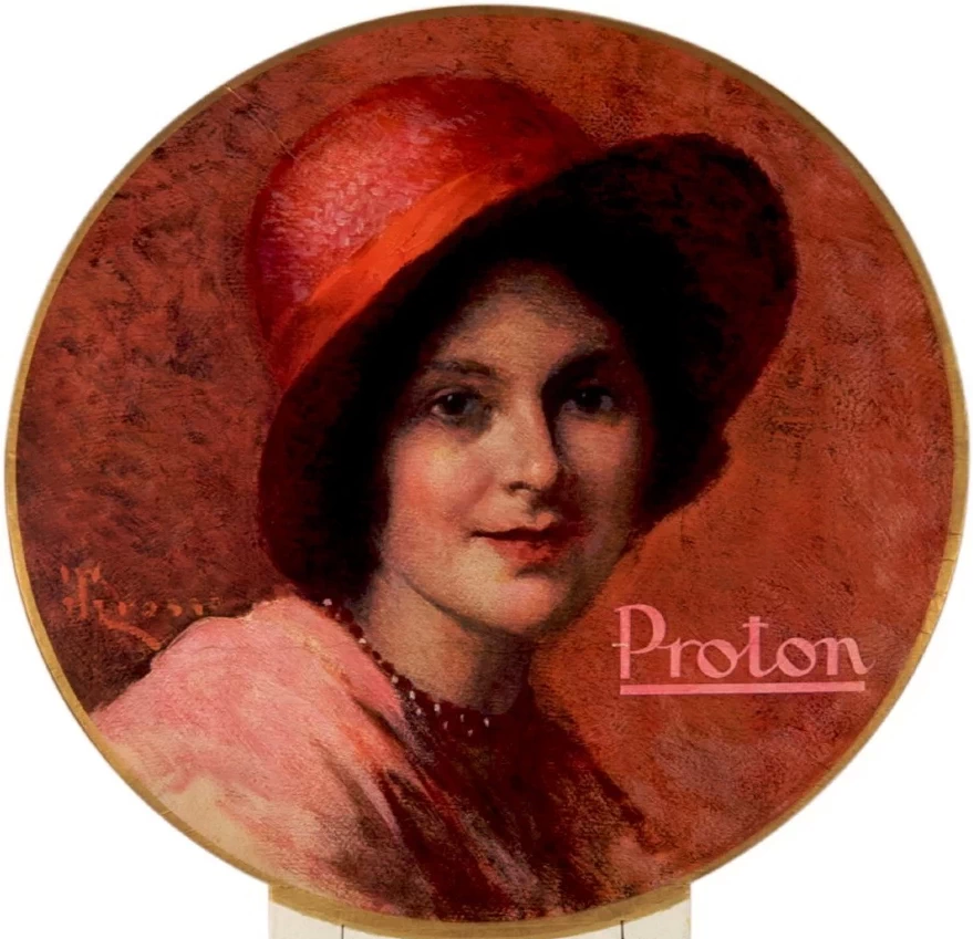 Ritratto a mezzo busto di donna con cappello decorato da nastro - Museo Nazionale Collezione Salce, Treviso
